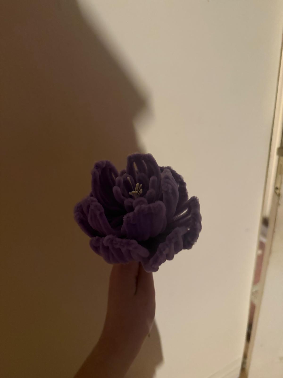 peony flower pipe cleaner